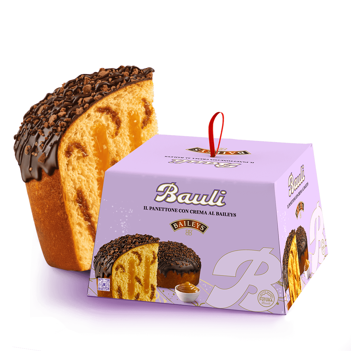 Bauli Panettone with Baileys Cream - Bottega Italiana
